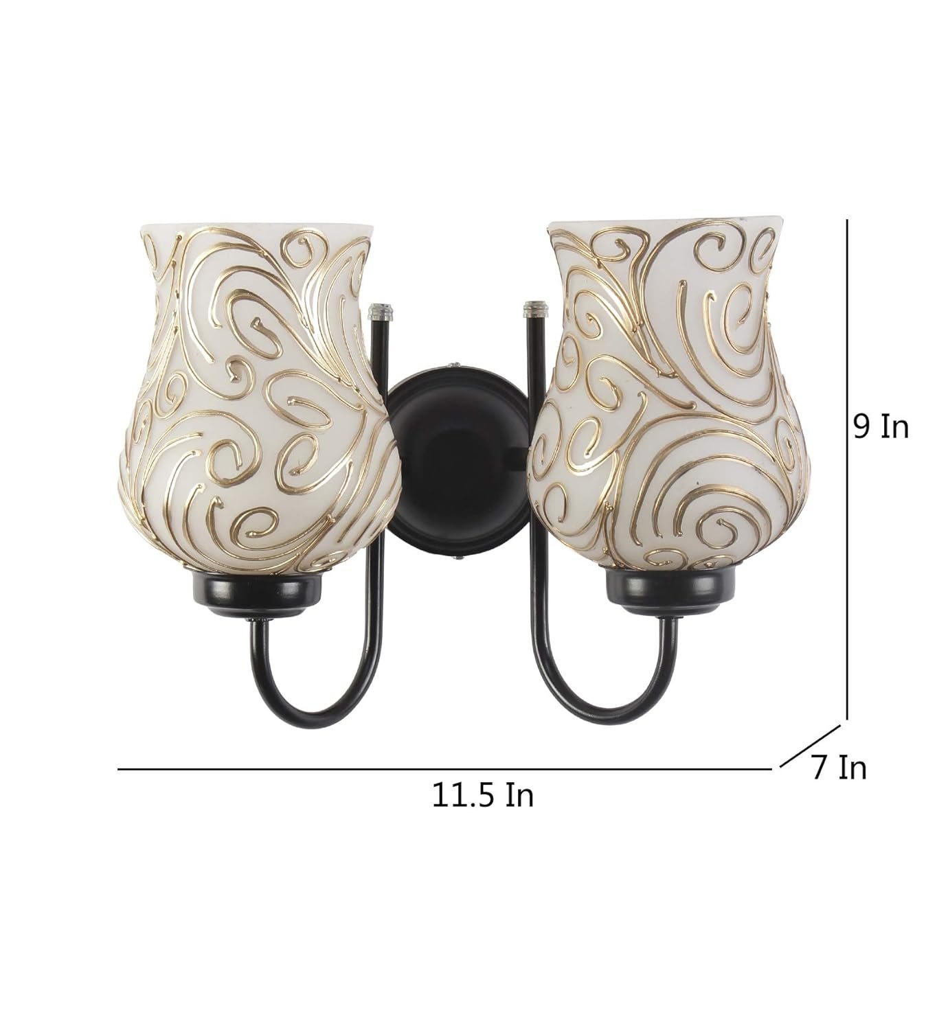 Multicolor Mosaic Double Wall Mounted Lamp (Multicolor,Double)