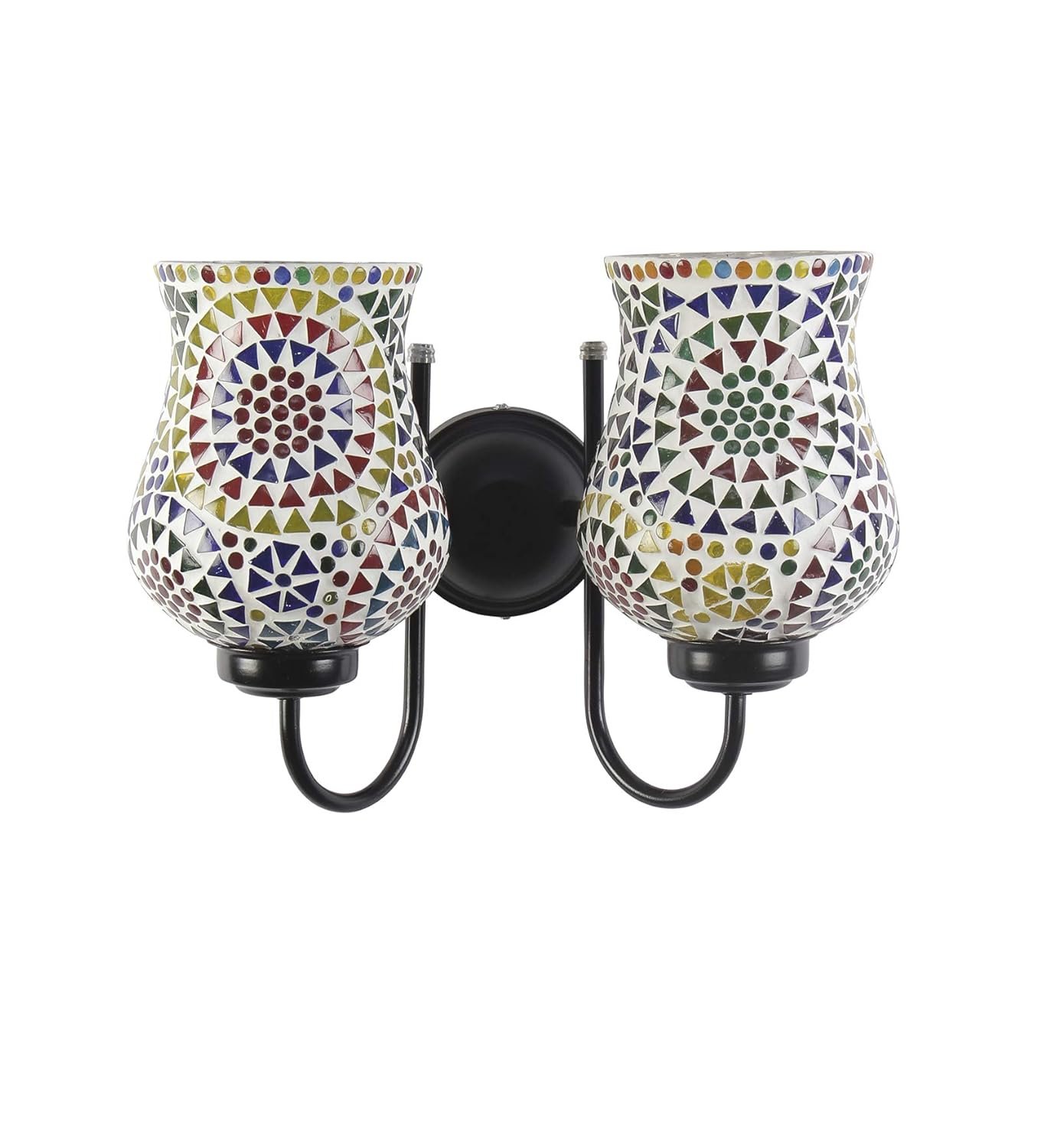 Multicolor Mosaic Double Wall Mounted Lamp (Multicolor,Double)