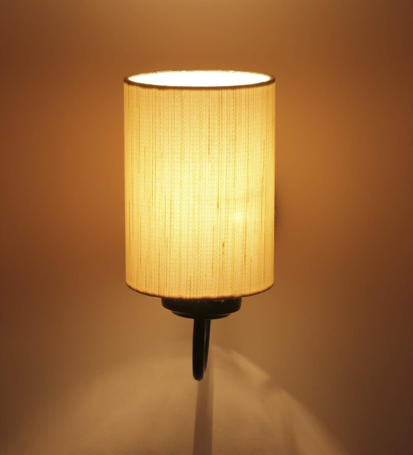 Off White Cotton Wall Mounted Lamp