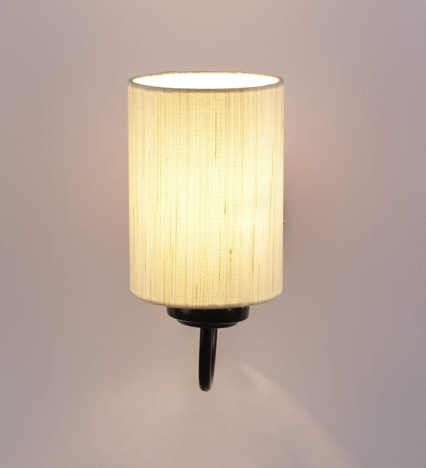 Off White Cotton Wall Mounted Lamp