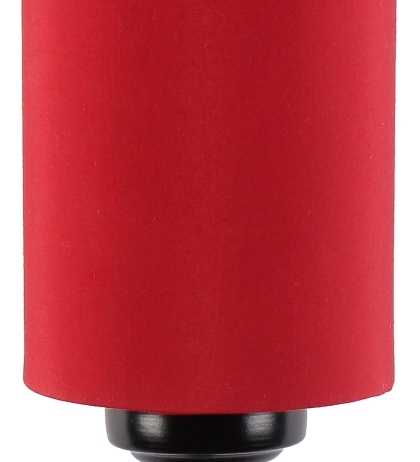 Red Cotton Wall Mounted lamp with Black Base
