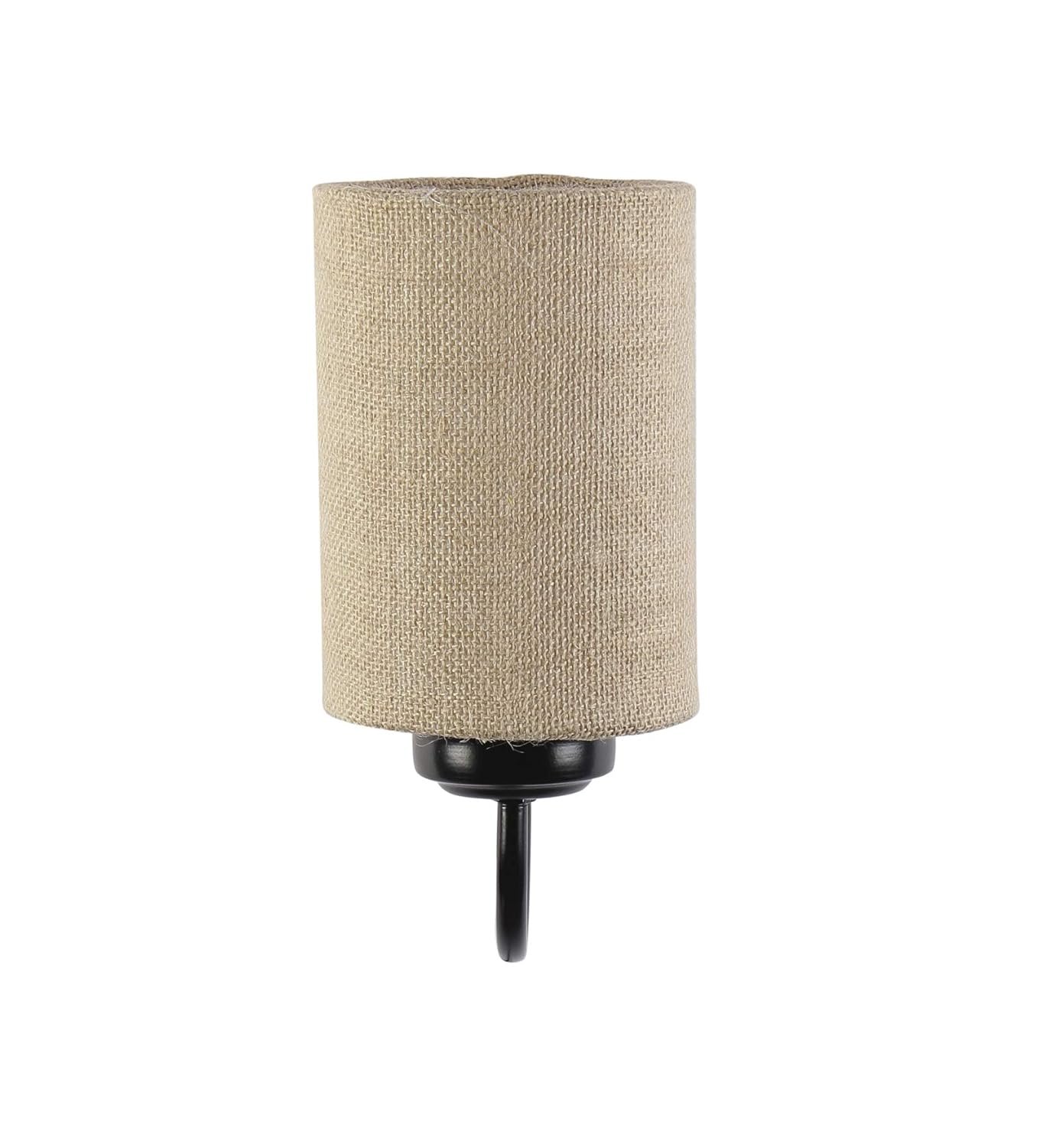 Beige Jute Wall Mounted Lamp