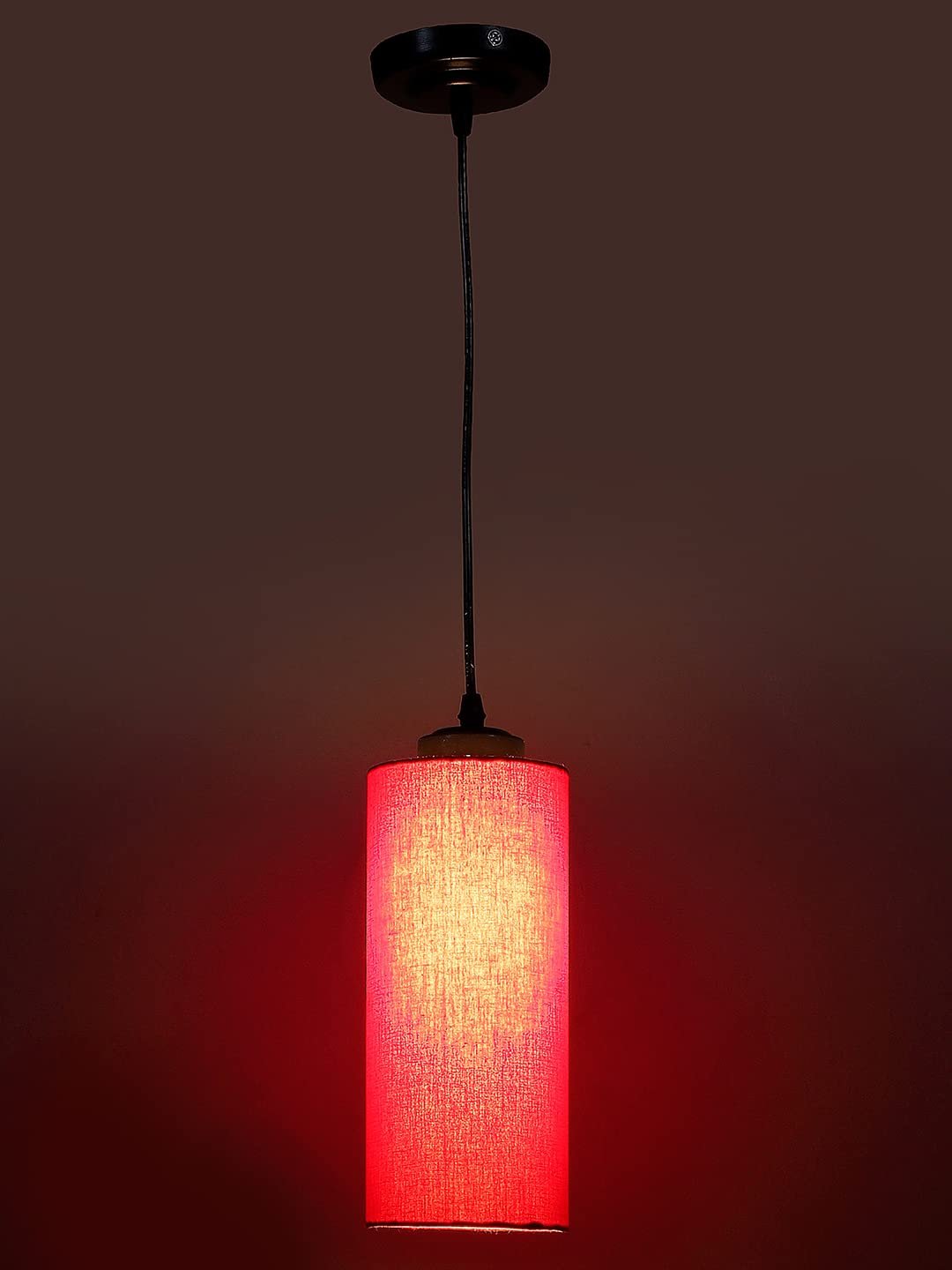 Red Cotton Cylindrical Hanging Lamp (SH03)