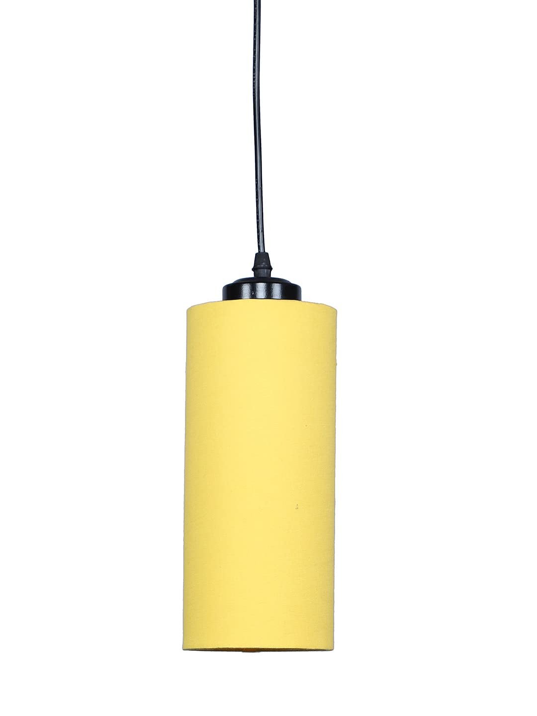 Yellow Cotton Cylindrical Hanging Lamp (SH)