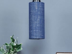 Blue Jute Cylindrical Hanging Lamp (SH12)