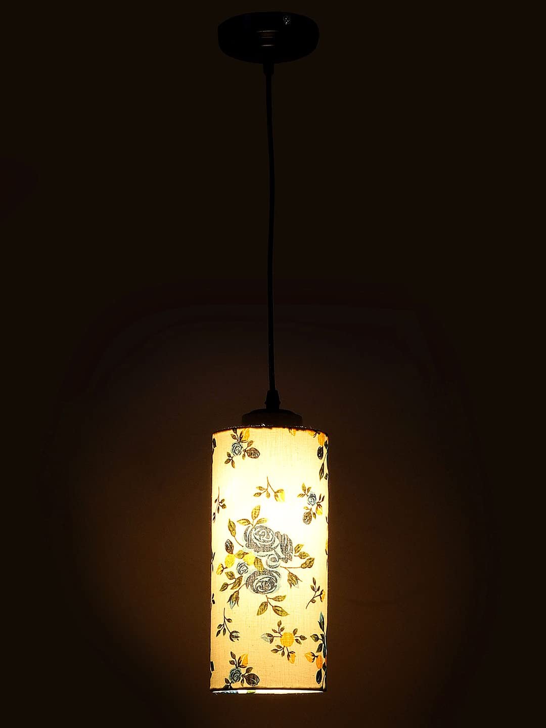 Multicolor Cotton Cylindrical Hanging Lamp (SH13)