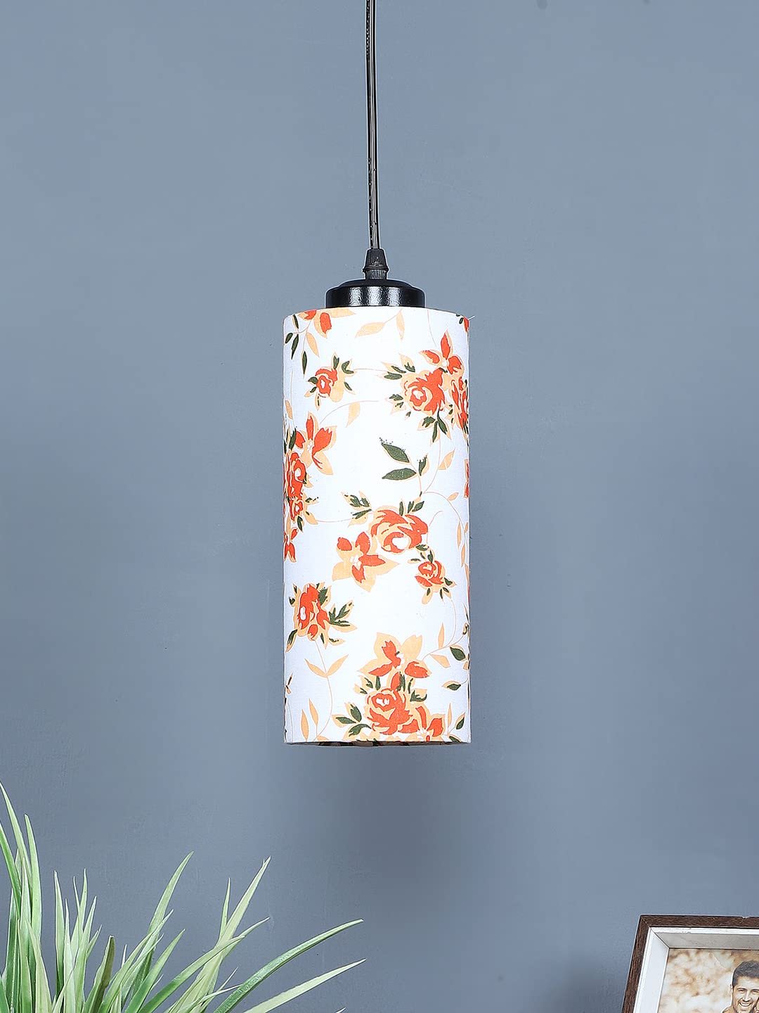 Multicolor Cotton Cylindrical Hanging Lamp (SH14)