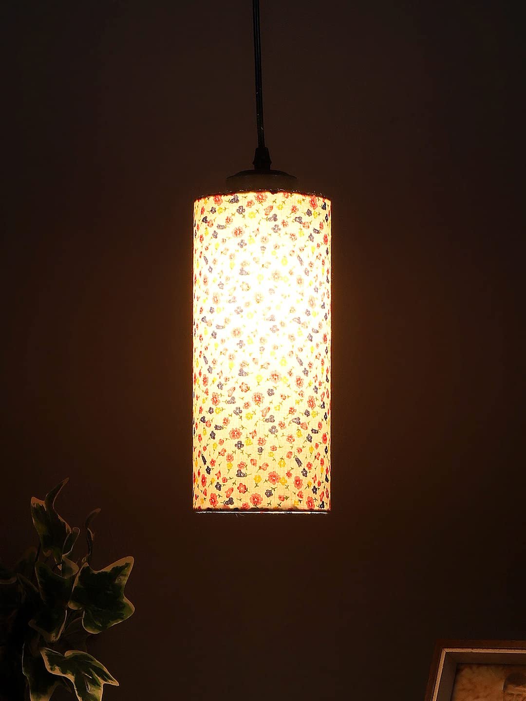 Multicolor Cotton Cylindrical Hanging Lamp (SH15)