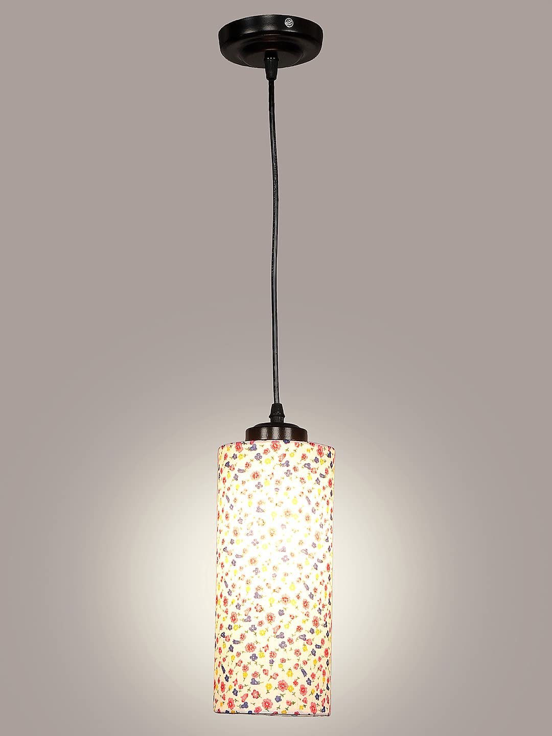 Multicolor Cotton Cylindrical Hanging Lamp (SH15)