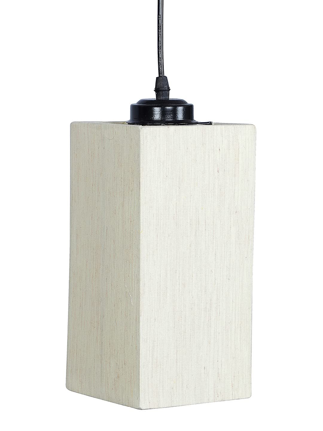 Off-White Cotton Square Hanging Lamp (SH16)