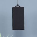 Black Cotton Square Hanging Lamp (SH17)