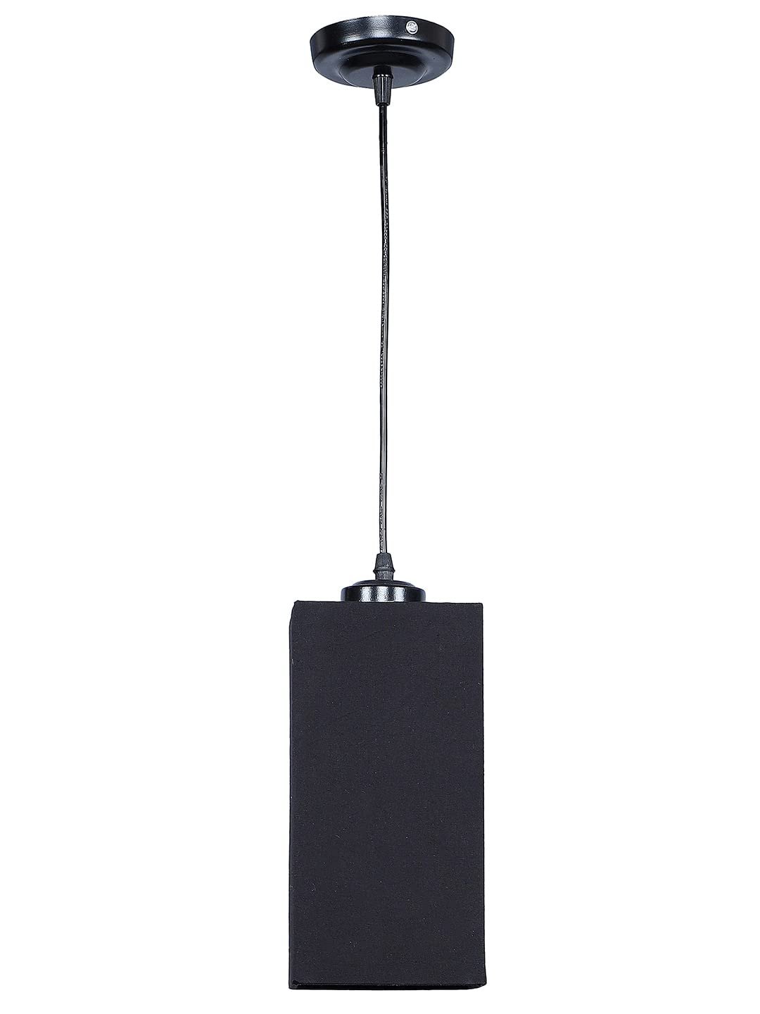 Black Cotton Square Hanging Lamp (SH17)