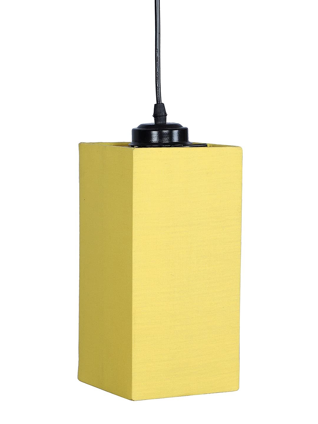 Yellow Cotton Square Hanging Lamp (SH20)