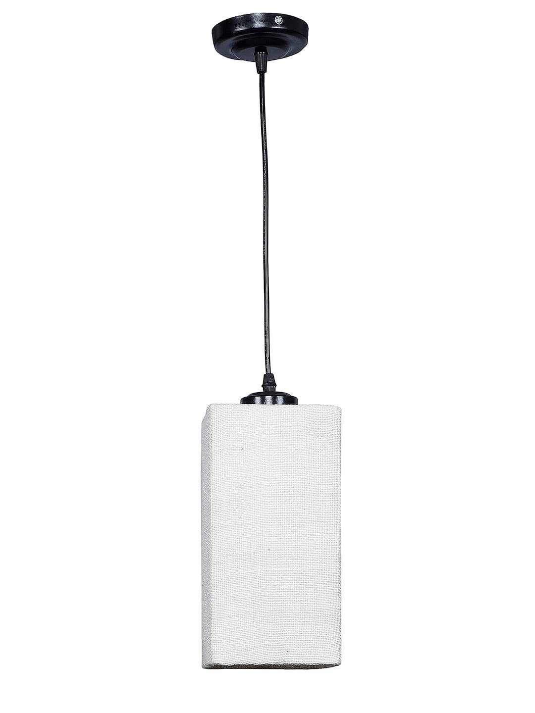 White Jute Square Hanging Lamp (SH24)