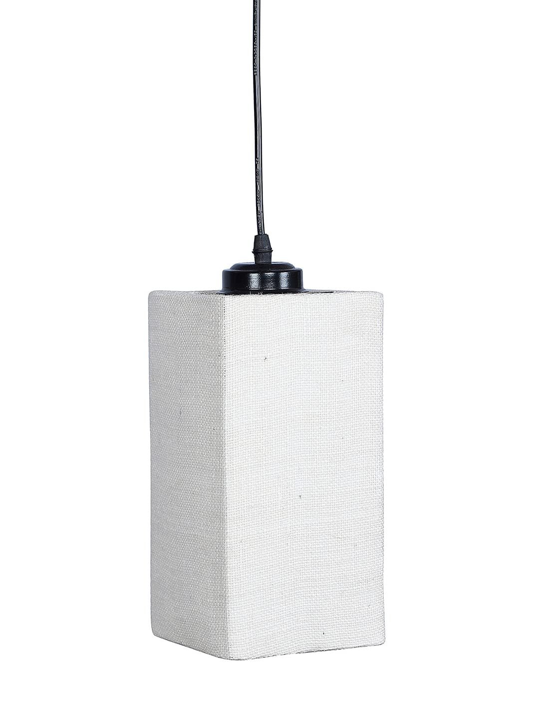 White Jute Square Hanging Lamp (SH24)