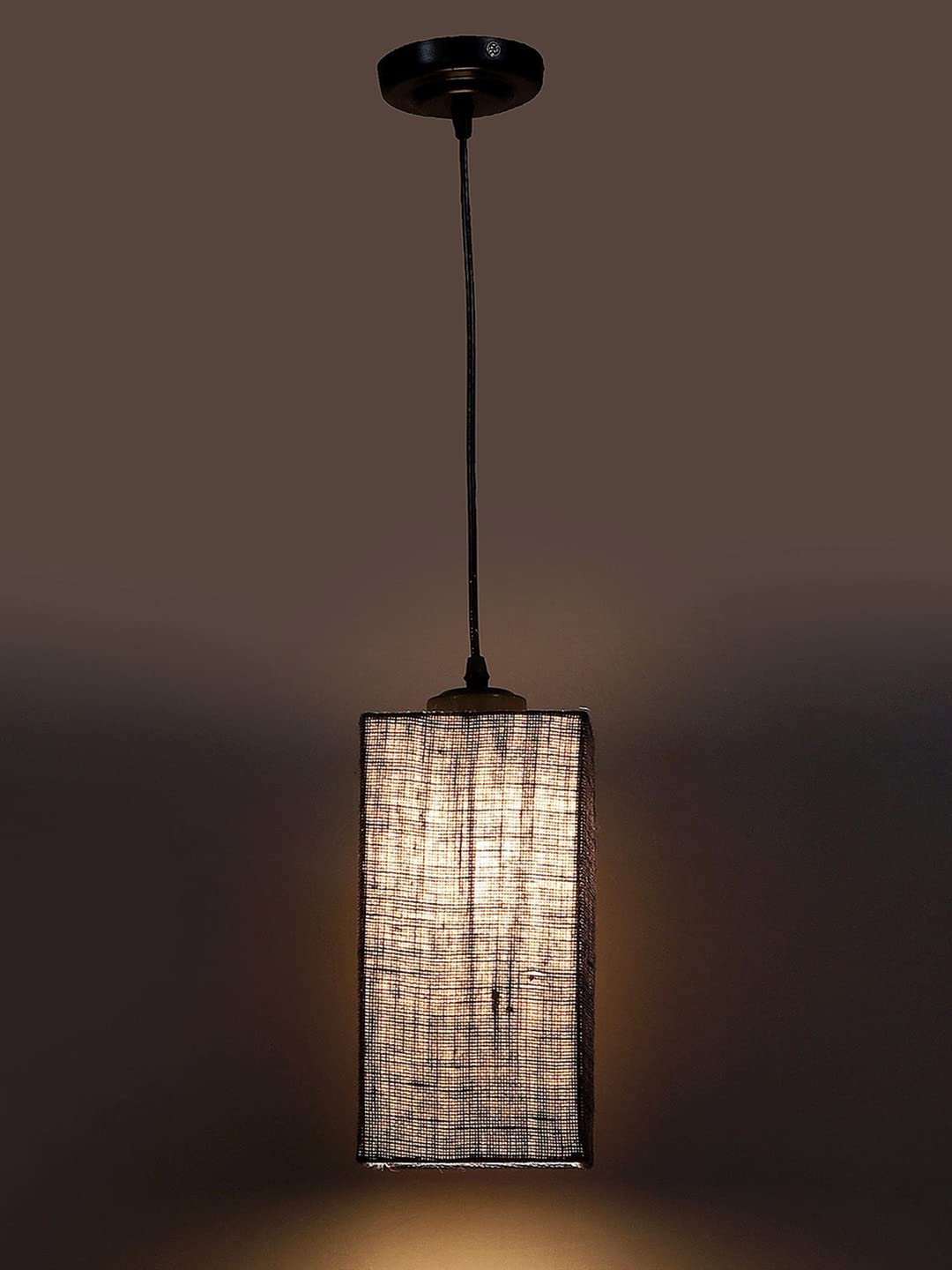 Blue Jute Square Hanging Lamp (SH27)