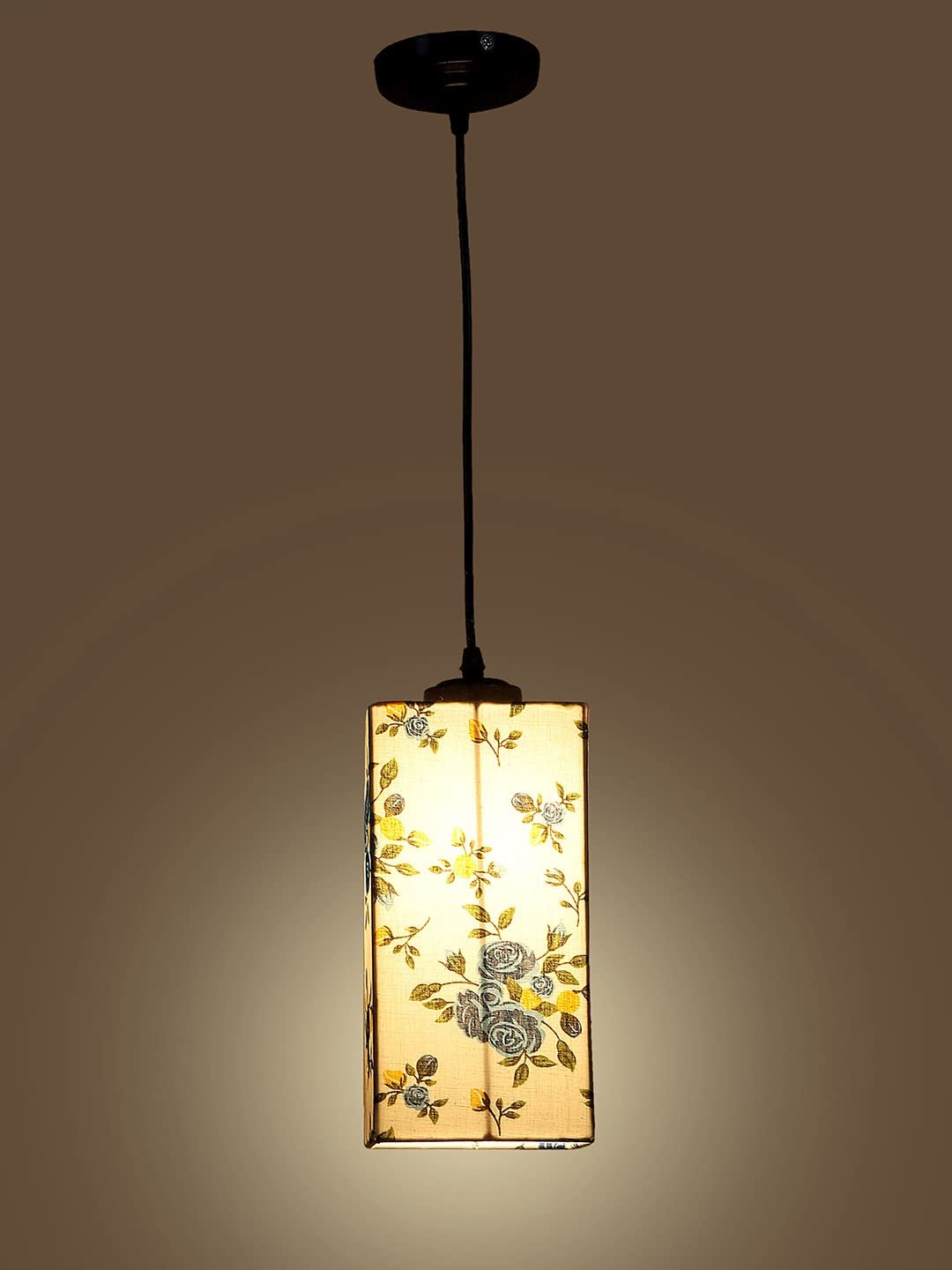 Multicolor Cotton Square Hanging Lamp (SH28)