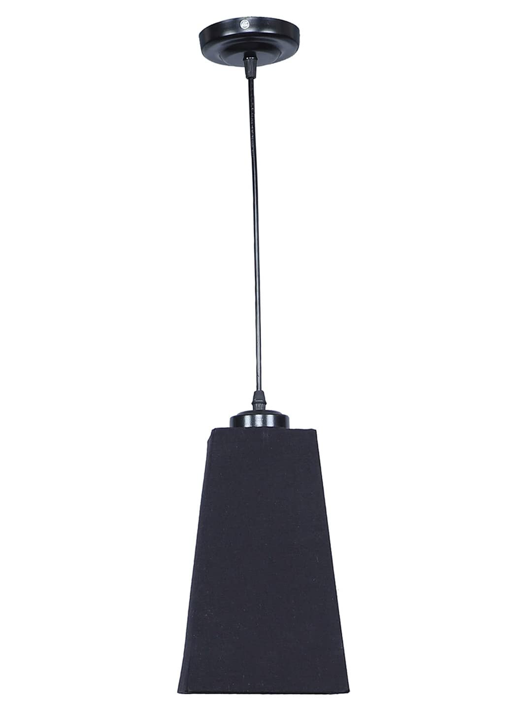 Black Cotton Pyramid Hanging Lamp (SH32)