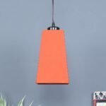 Orange Cotton Pyramid Hanging Lamp (SH34)