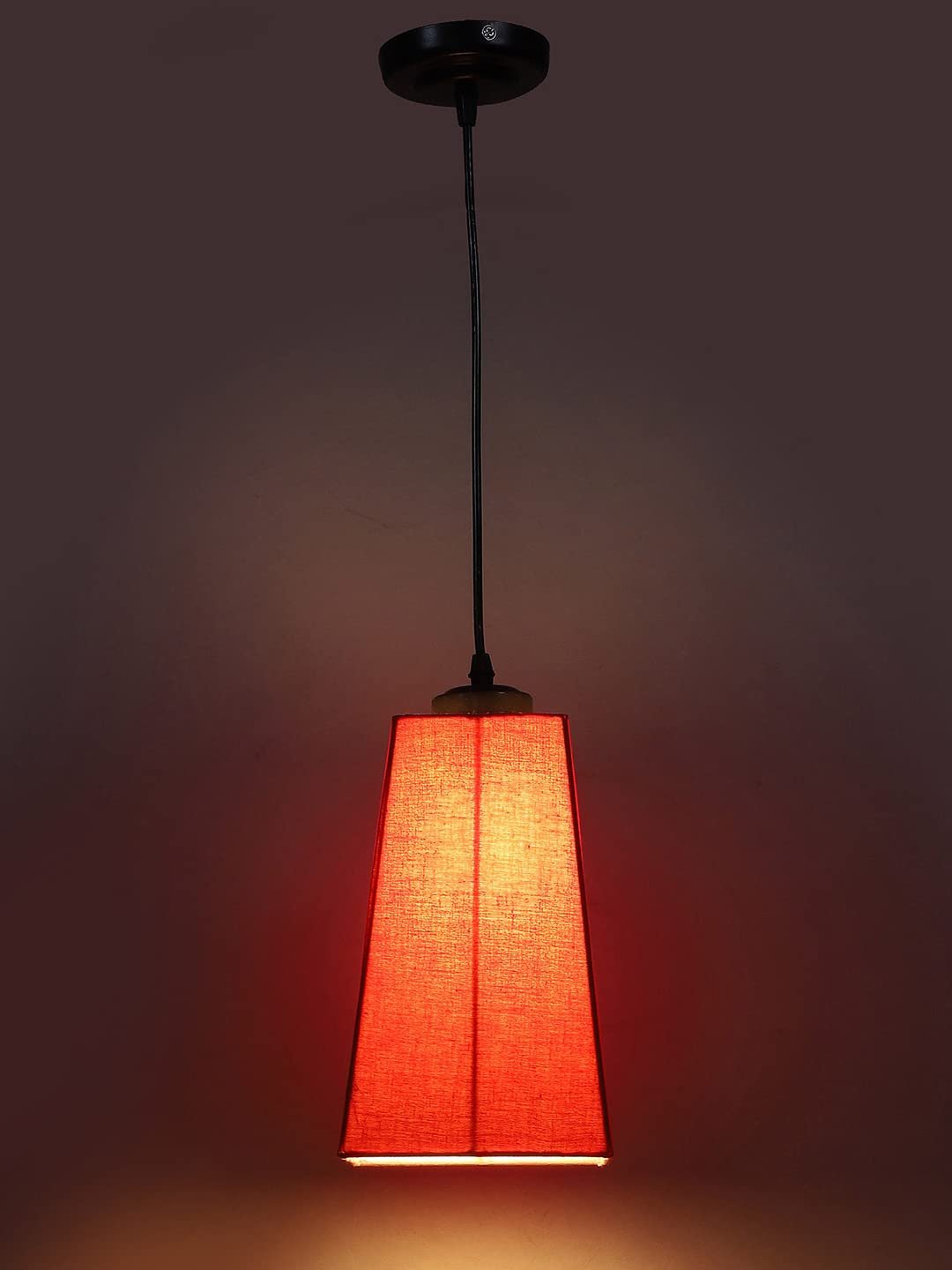 Orange Cotton Pyramid Hanging Lamp (SH34)