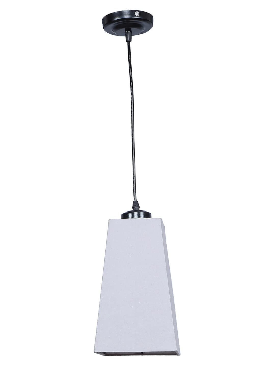 Grey Cotton Pyramid Hanging Lamp (SH36)