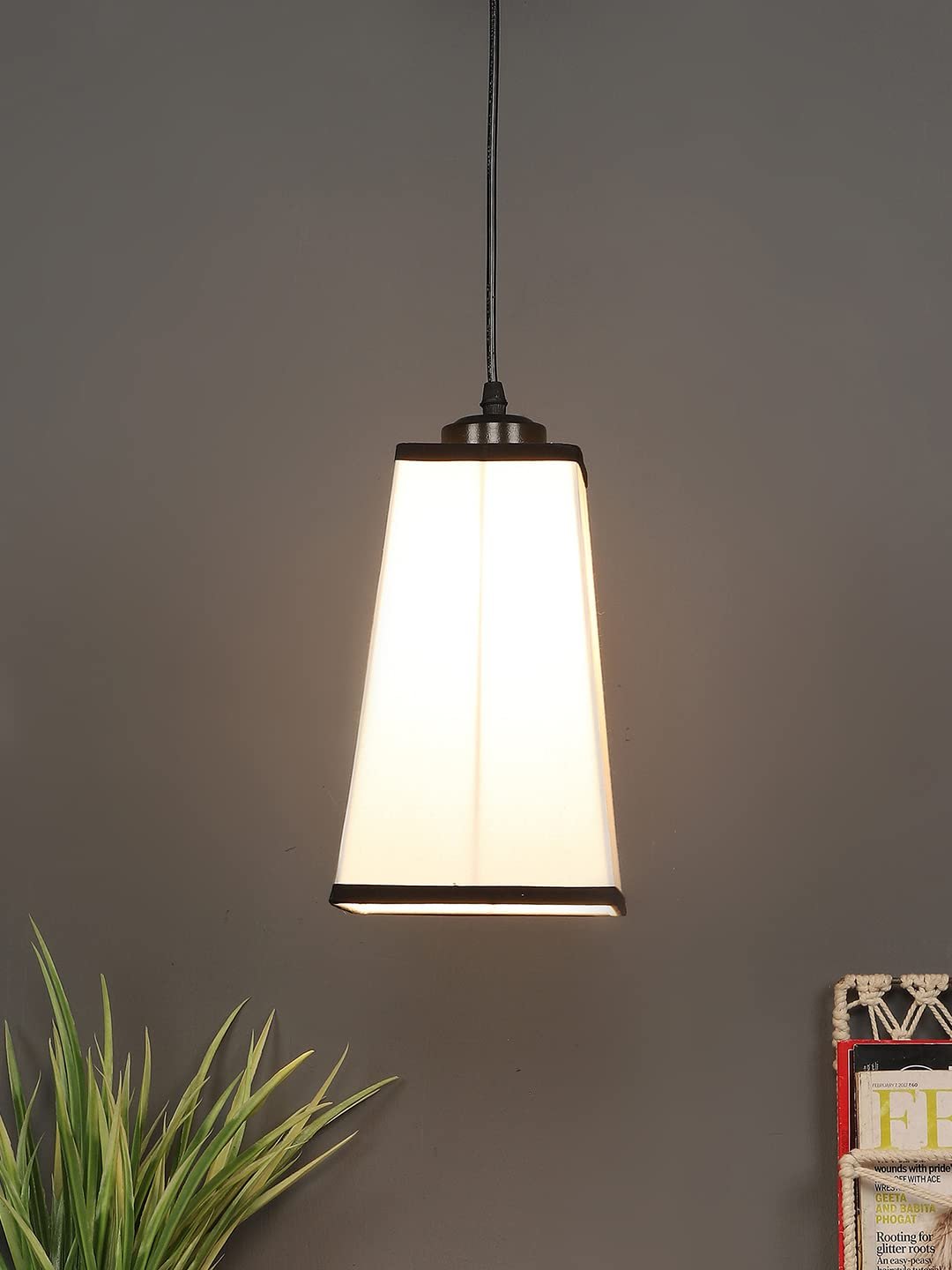 Multicolor Cotton Pyramid Hanging Lamp (SH37)