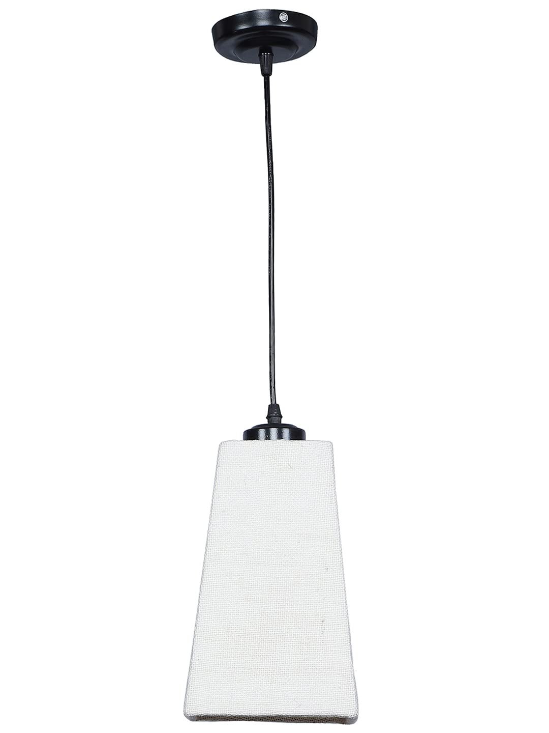 White Jute Pyramid Hanging Lamp (SH39)