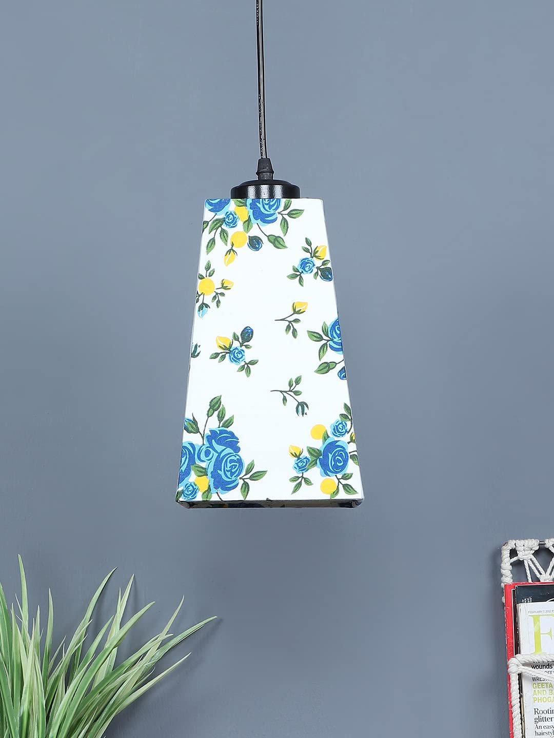 Multicolor Cotton Pyramid Hanging Lamp (SH43)