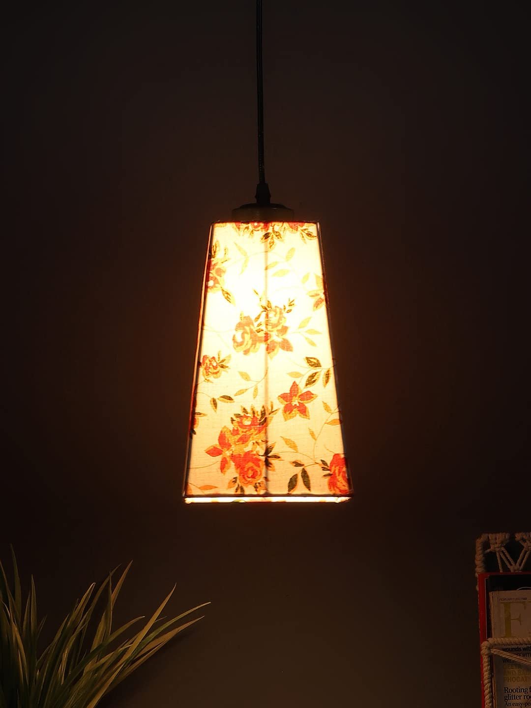 Multicolor Cotton Pyramid Hanging Lamp (SH44)