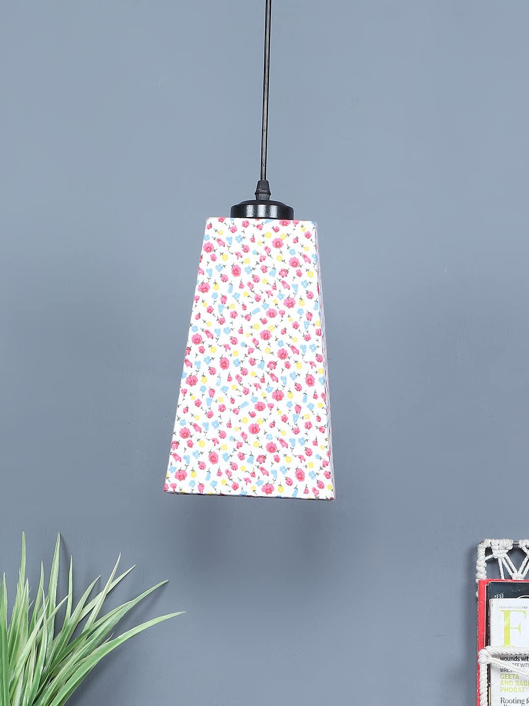 Multicolor Cotton Pyramid Hanging Lamp (SH45)