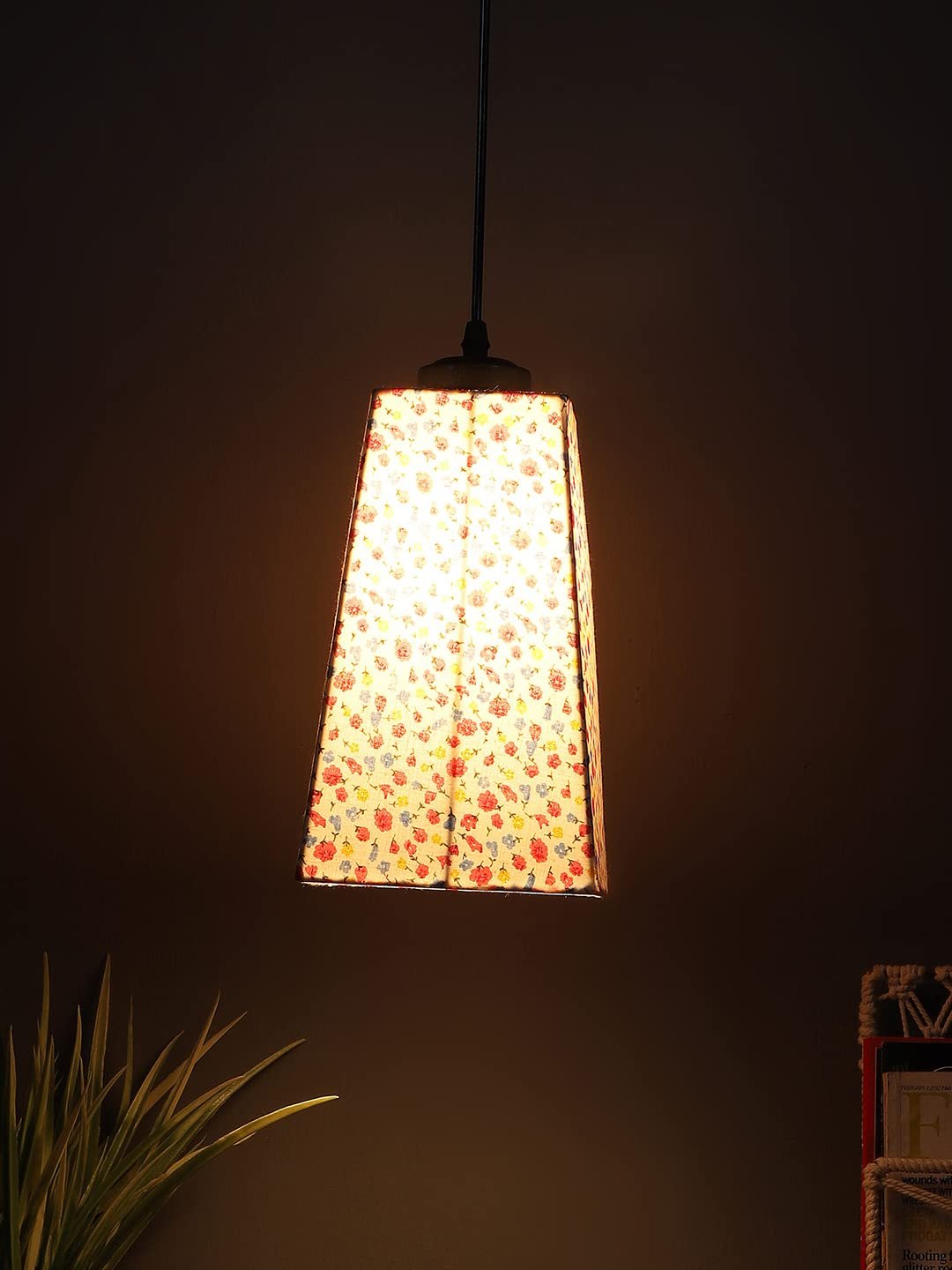 Multicolor Cotton Pyramid Hanging Lamp (SH45)