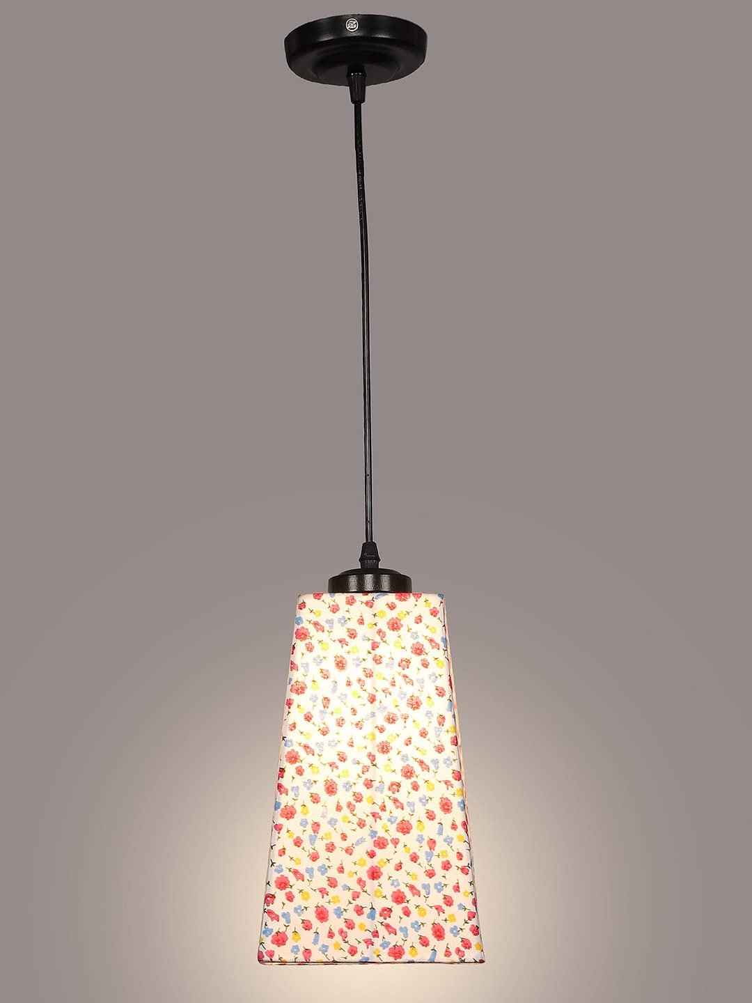 Multicolor Cotton Pyramid Hanging Lamp (SH45)