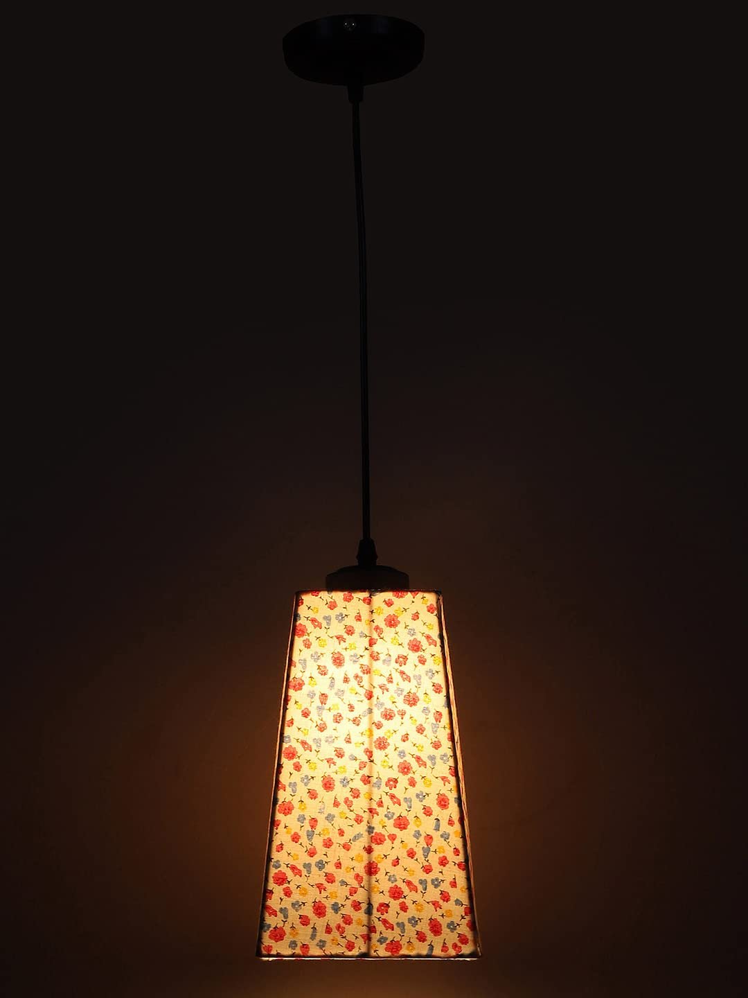 Multicolor Cotton Pyramid Hanging Lamp (SH45)