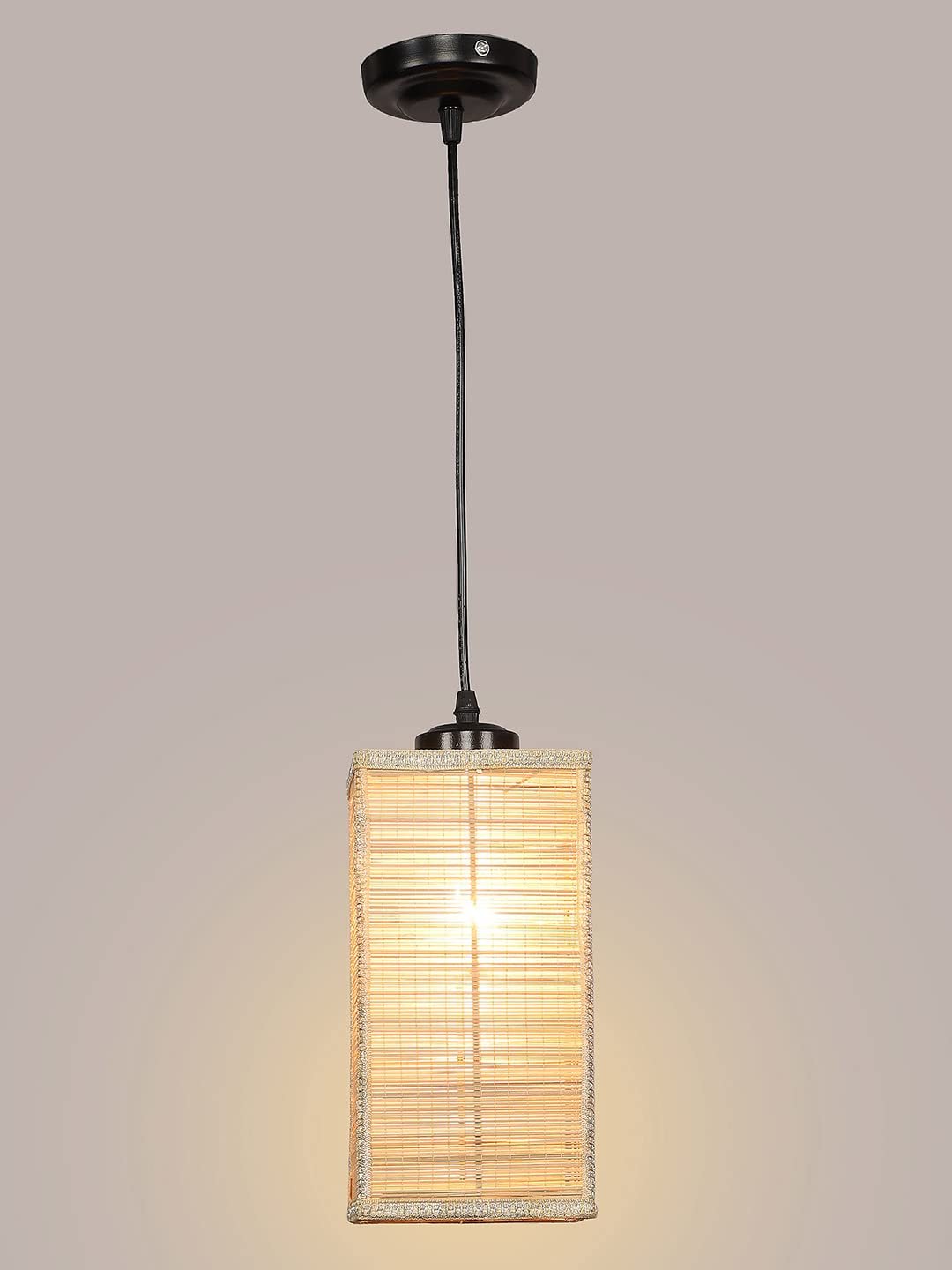 Natural Square Bamboo Hanging Lamp (SH48)