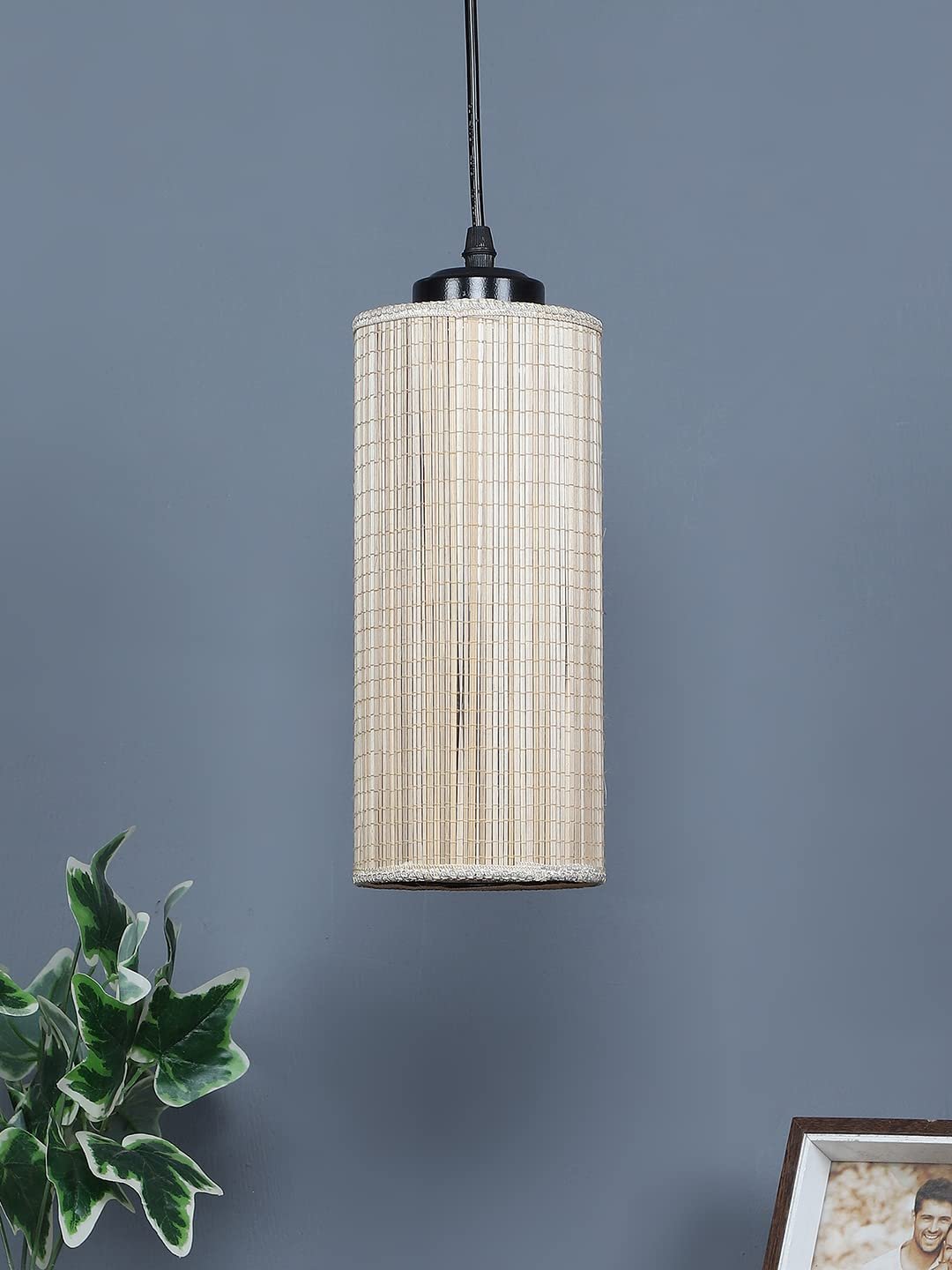 Natural Round Bamboo Hanging Lamp (SH49)