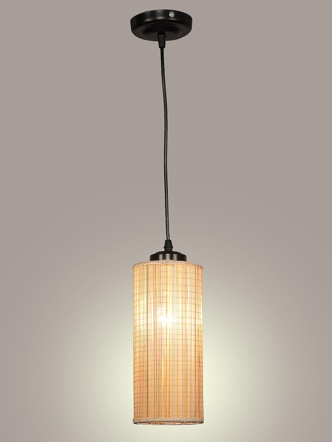 Natural Round Bamboo Hanging Lamp (SH49)