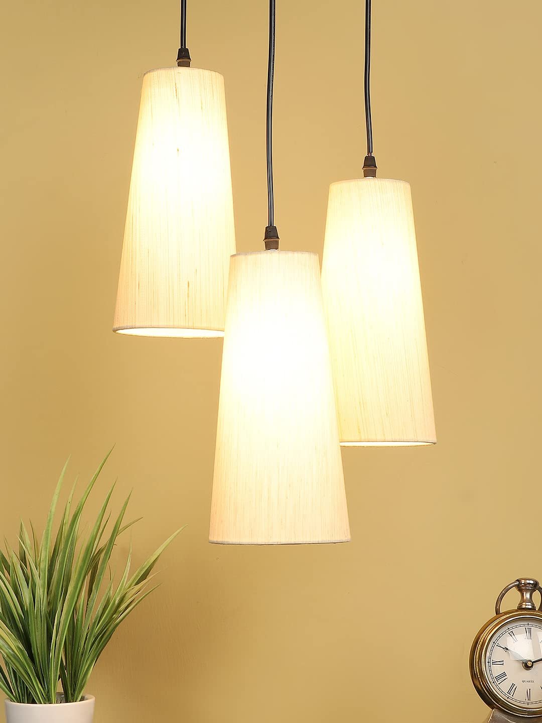 Off-White conical Cotton Cluster Hanging lamp