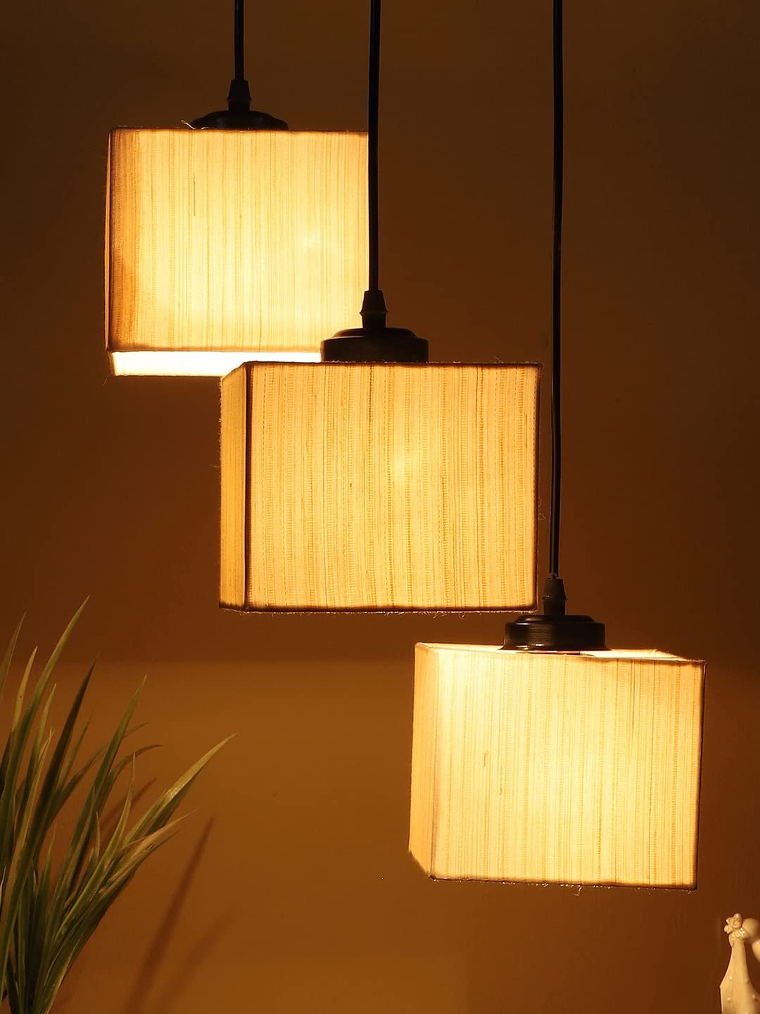 Square Off-White Cluster Hanging Lamp (SH61)