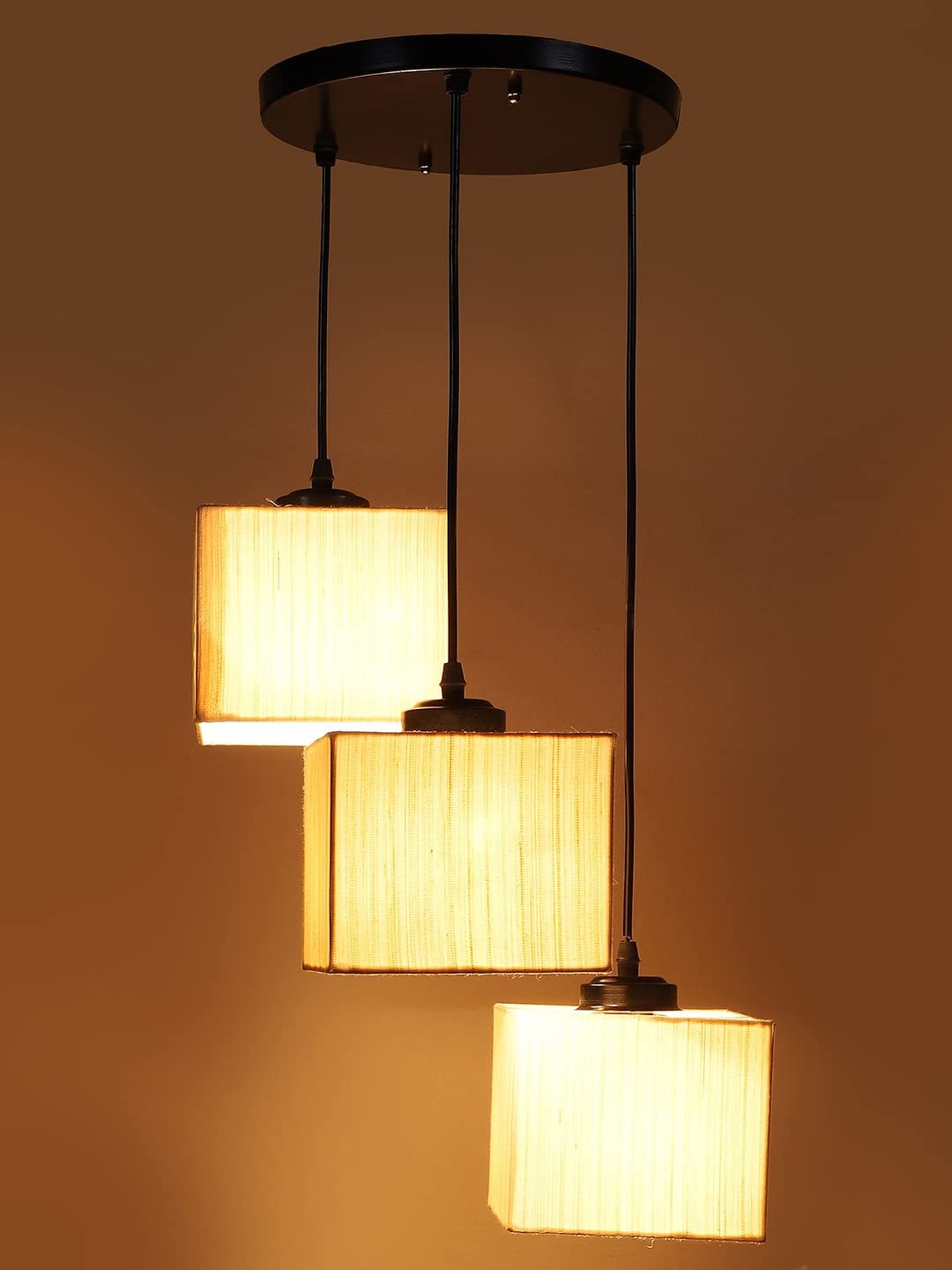 Square Off-White Cluster Hanging Lamp (SH61)