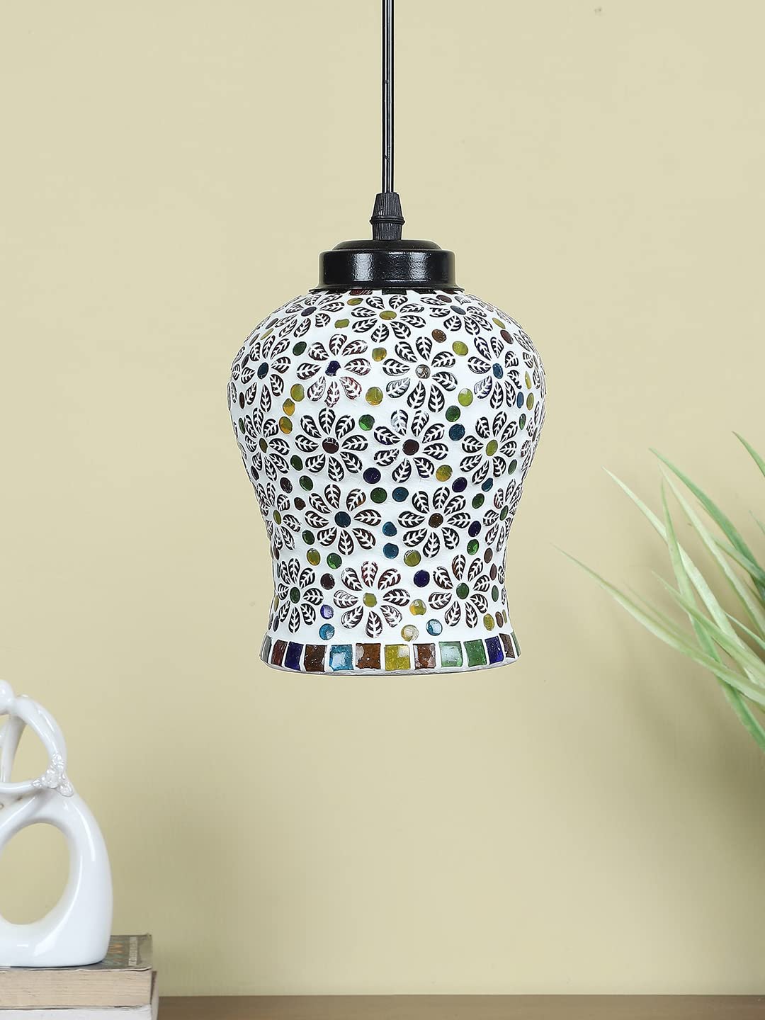 Multicolor Mosaic Glass Hanging Lamp (SH67)