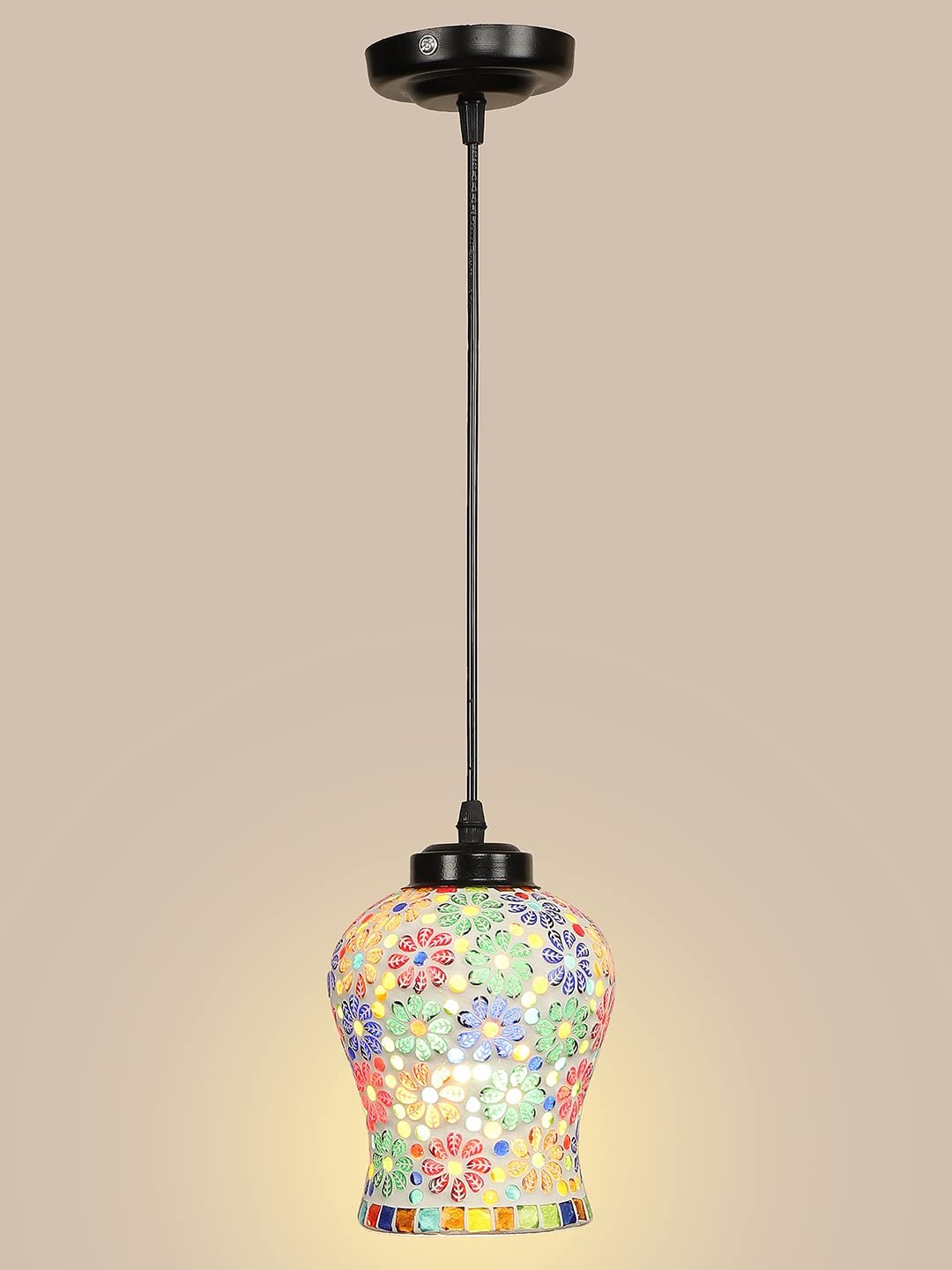 Multicolor Mosaic Glass Hanging Lamp (SH67)