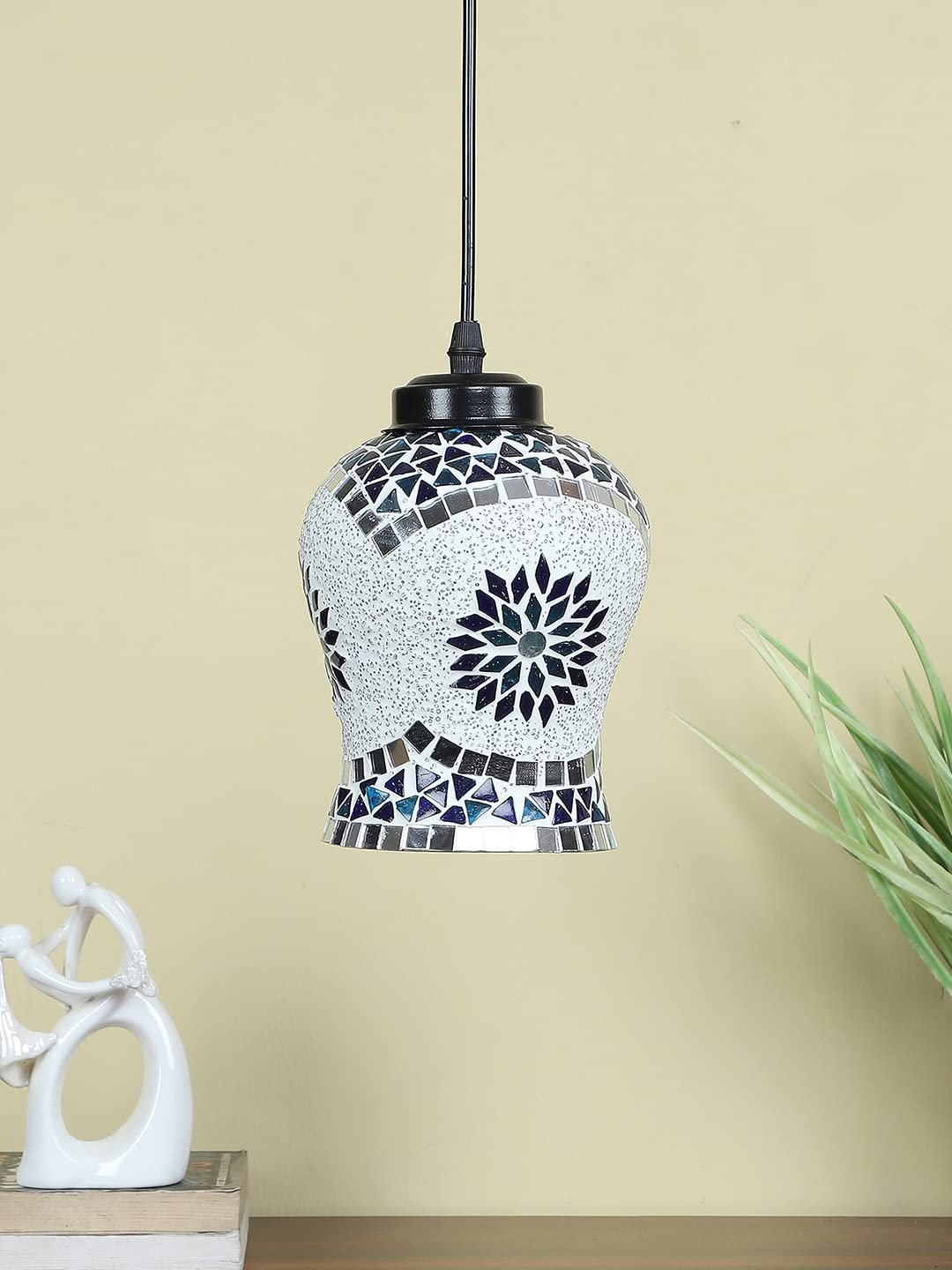 Multicolor Mosaic Glass Hanging Lamp (SH68)