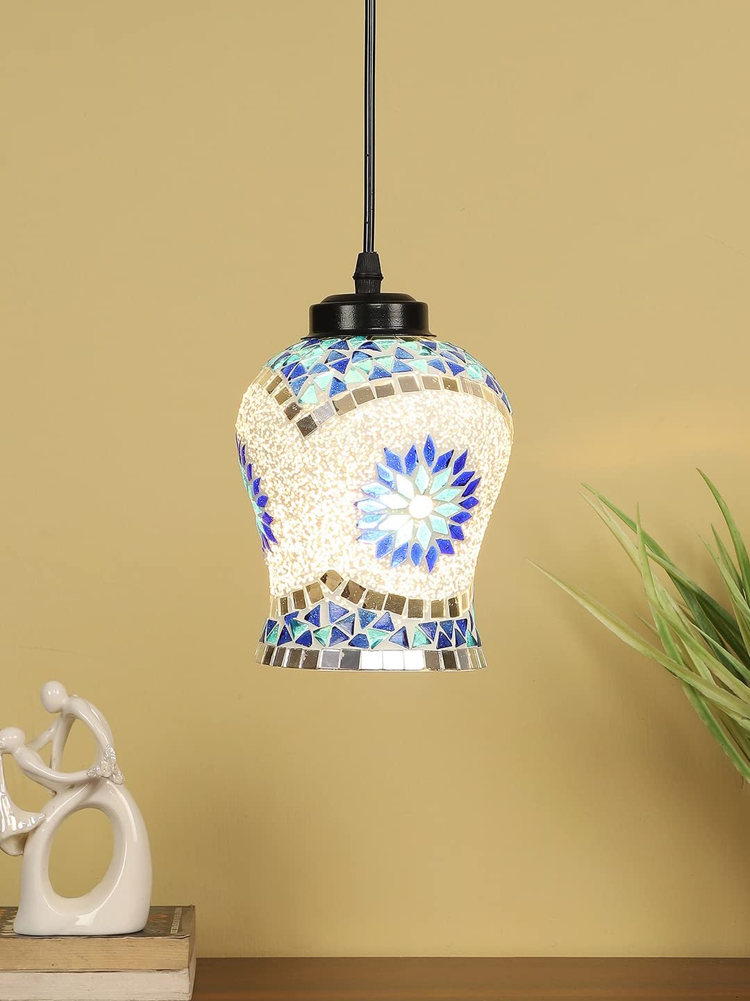 Multicolor Mosaic Glass Hanging Lamp (SH68)