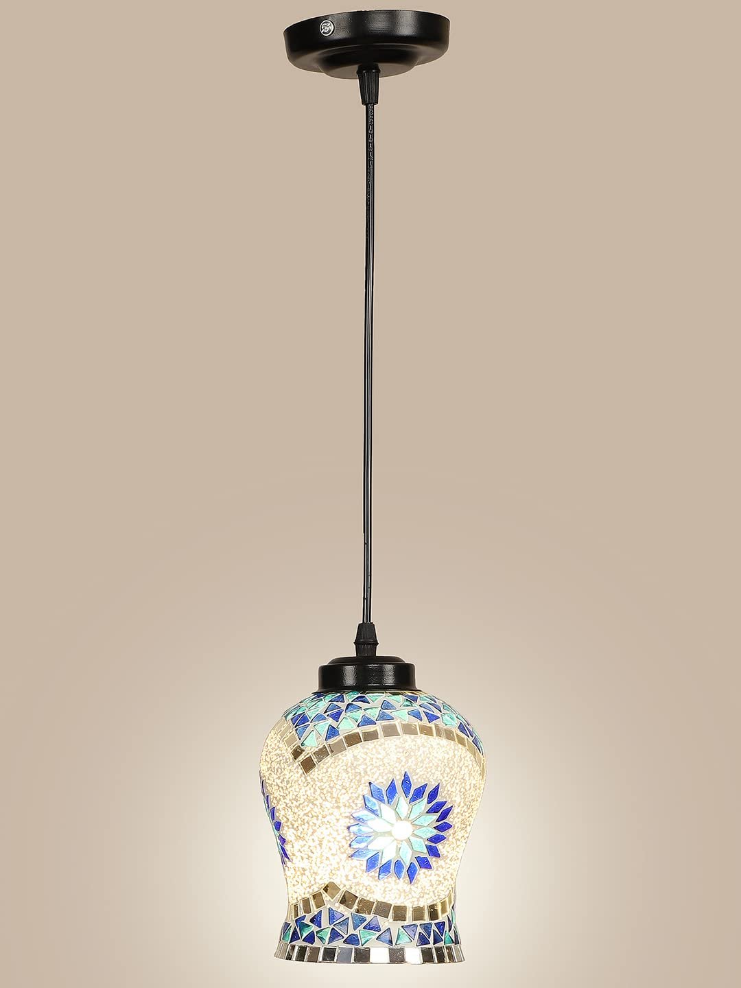 Multicolor Mosaic Glass Hanging Lamp (SH68)