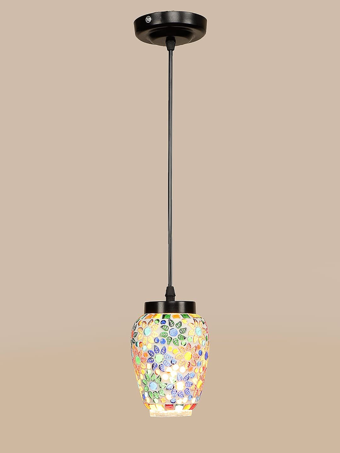 Multicolor Mosaic Glass Hanging Lamp (SH73)