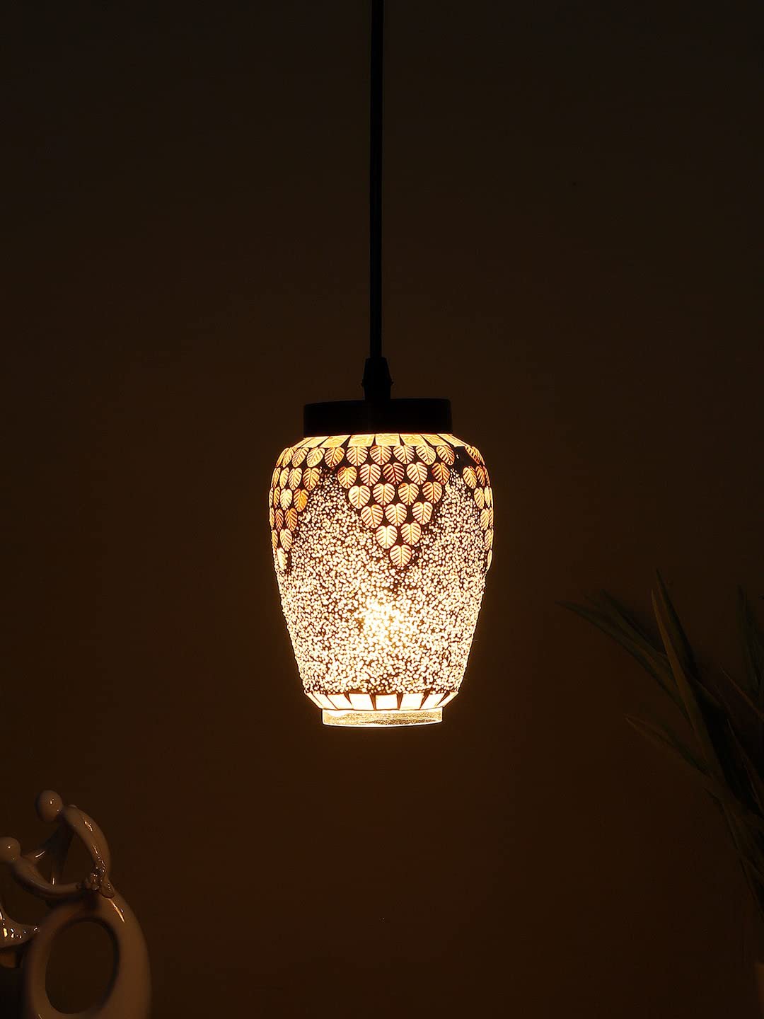 Multicolor Mosaic Glass Hanging Lamp (SH74)
