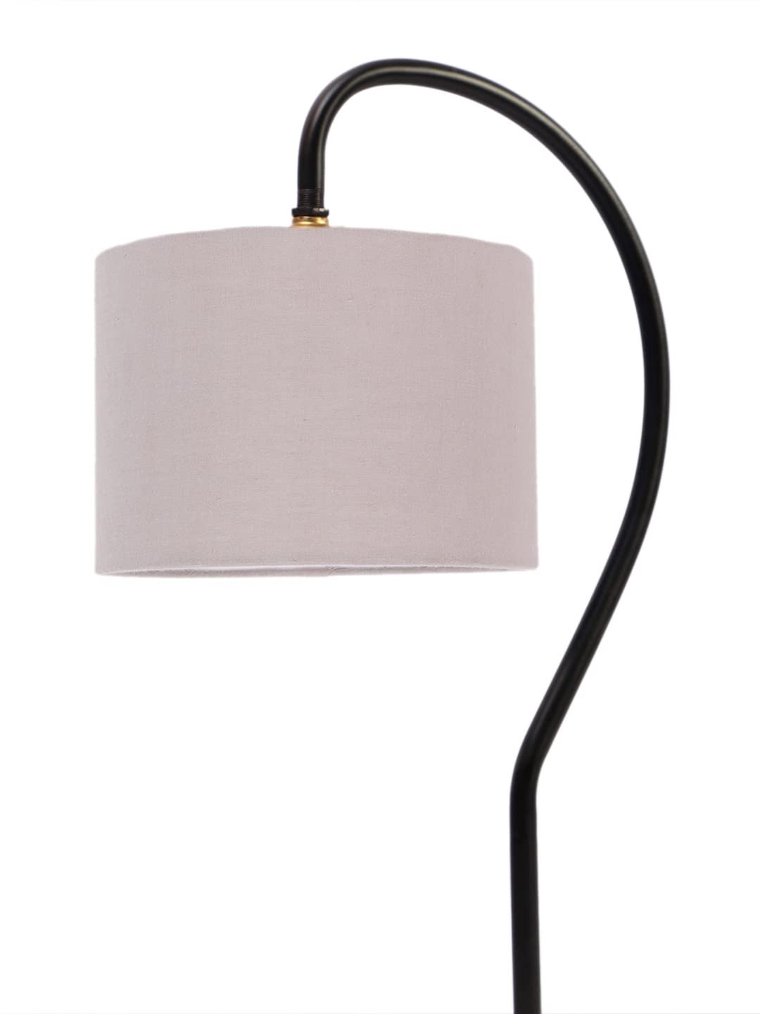 Cotton Curvy Lable Lamp with Iron Base (Size:11x7x19.75Inches, Colour : Grey) (SP06)