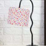Cotton Zig Zag Curvy Table lamp with Iron Base for Home/Office/Gifting – (Size : 13x7x18.9Inches, Colour : Multi) (SP37)
