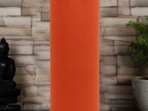 Orange Cotton Table lamp with Steel Base
