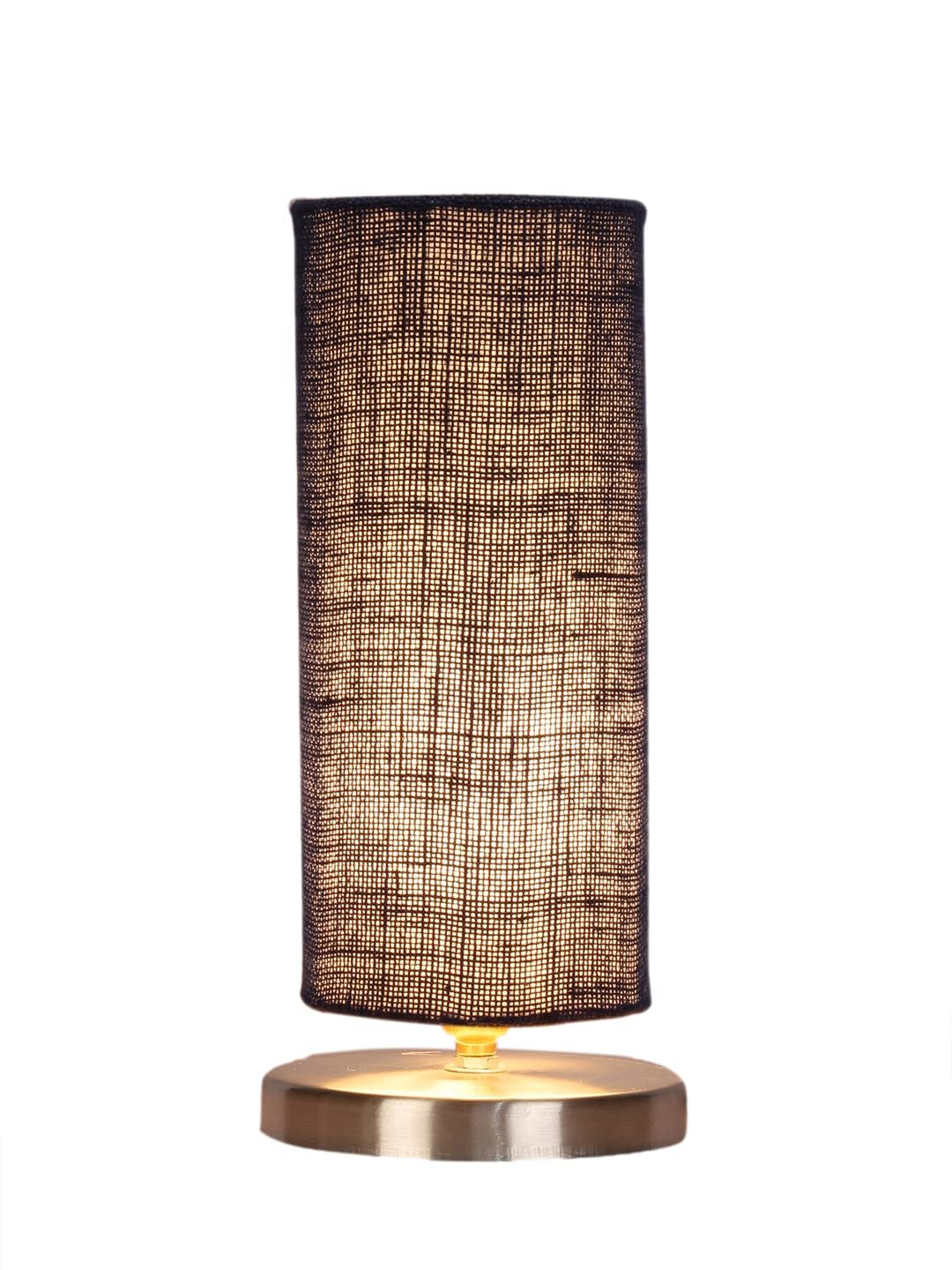 Blue Jute Table lamp with Steel Base